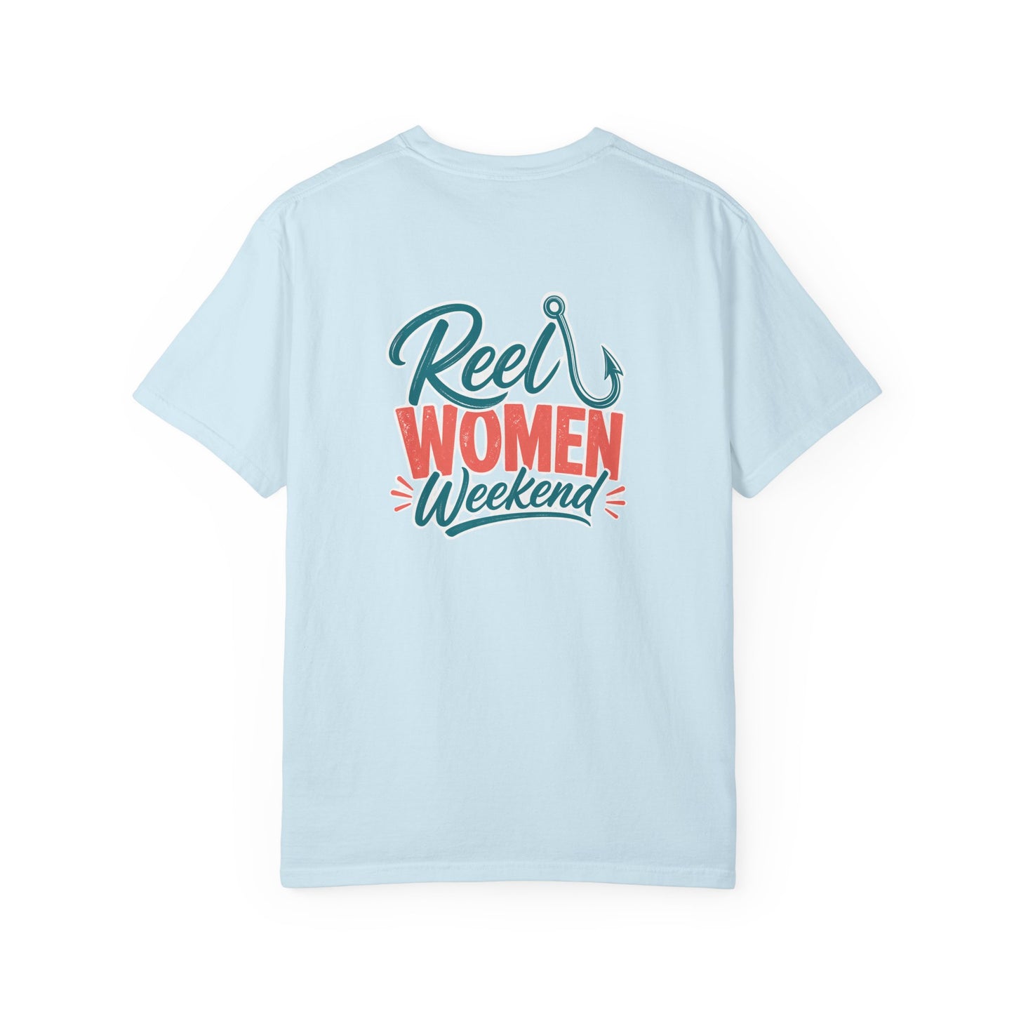 Reel Women Weekend T-shirt | Fishing Hook Typography Tee