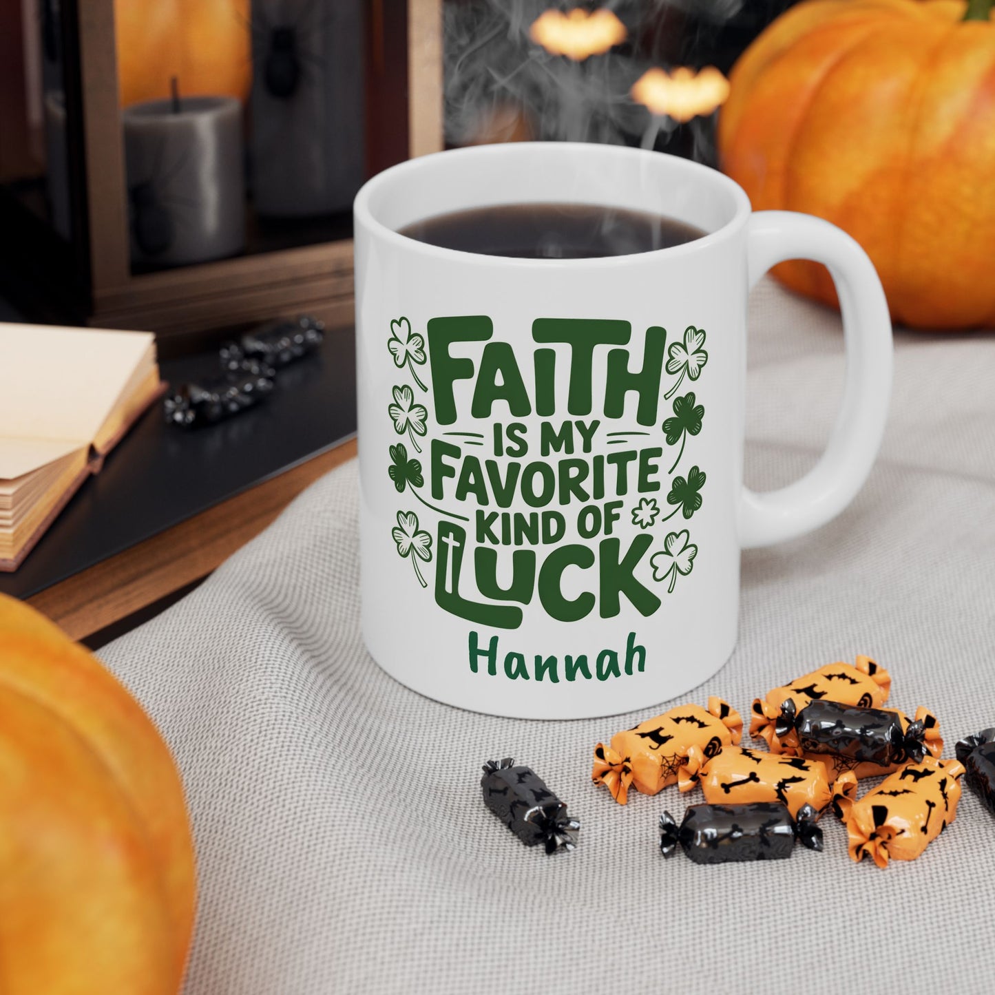 Lucky Shamrock Coffee Mug | St. Patrick's Day Clover Design