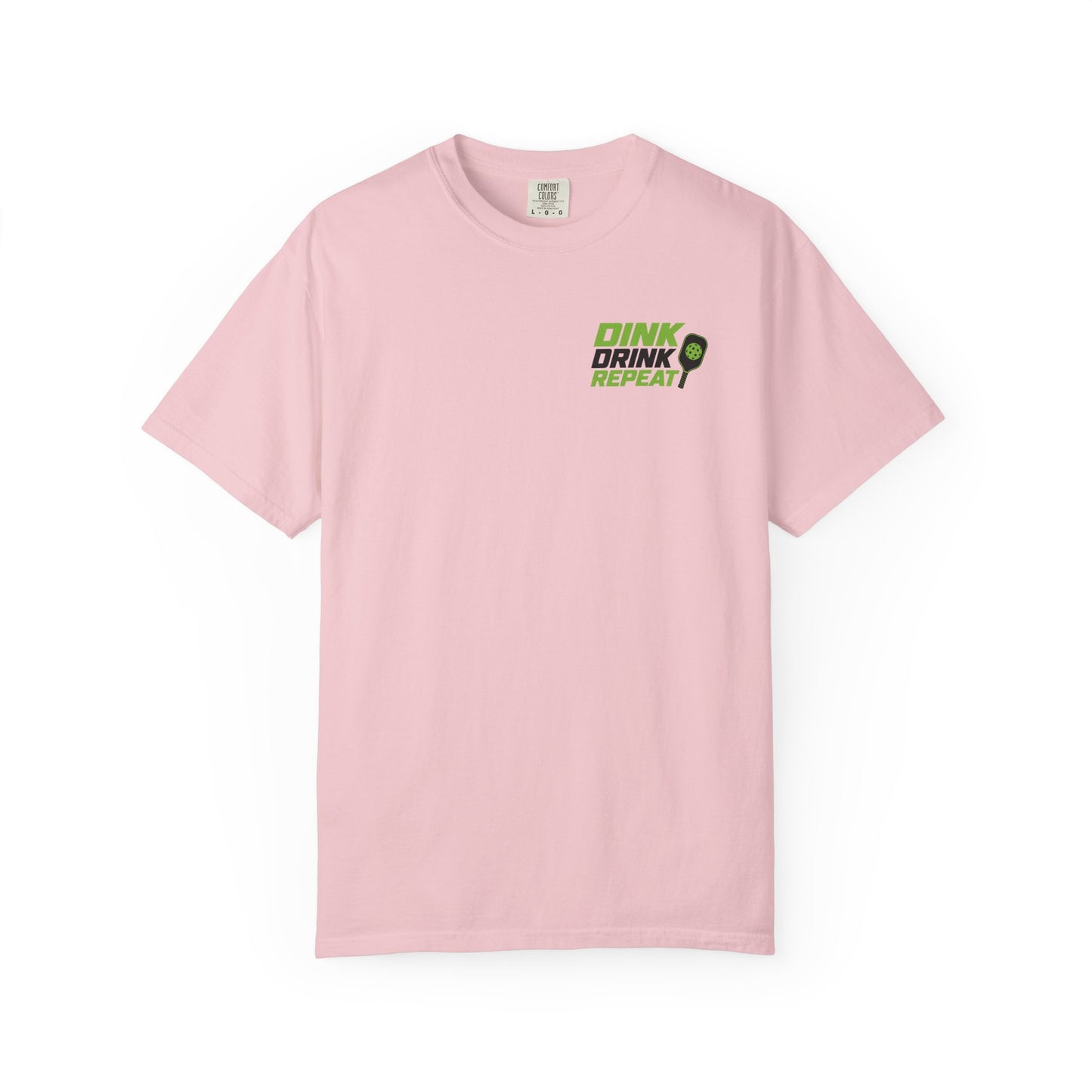 Dink Drink Repeat T-shirt | Pickleball Paddle Graphic