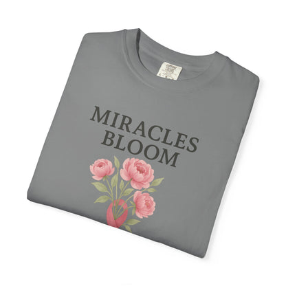 Breast Cancer Awareness T-Shirt, Floral Design for Charity Events, Gifts for Survivors, Unisex Apparel, Supportive Fashion
