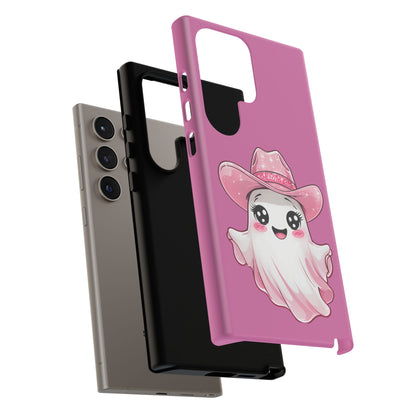 Cute Ghost Phone Case - Fun, Whimsical, Kawaii, Halloween, Gift Idea, Pink Ghost Design