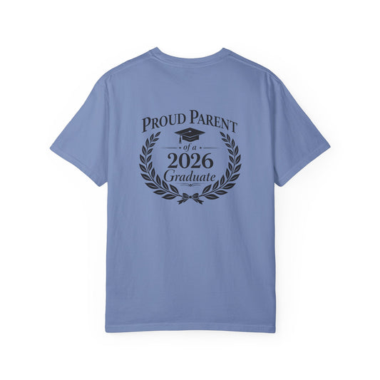 Proud Parent of a 2026 Graduate T-Shirt | Graduation Laurel Design