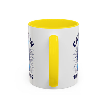 Nurse Coffee Mug, Cute Nursing Gift, Healthcare Appreciation, Fun Spider Design, Caught in the Rounds Mug