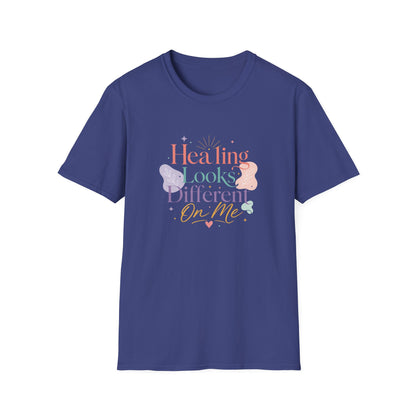Healing Looks Different On Me T-Shirt | Pastel Floral Typography