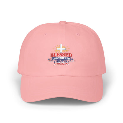 Blessed Unbothered Freedom Cap | Patriotic Faith Dad Cap