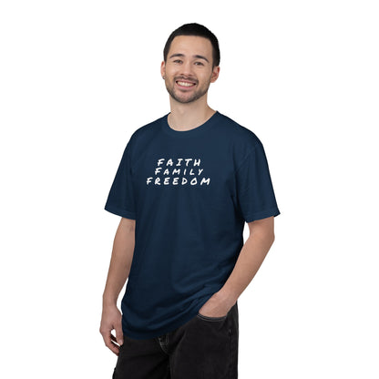 Faith Family Freedom Unisex T-shirt, Christian Tee, Faith Over Fear Shirt, Religious Apparel, Inspirational Clothing