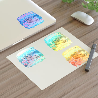 Currently Processing Capybara Sticker Sheet | Cute Relaxing Animal Stickers