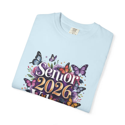 Senior 2026 Vibes T-Shirt | Butterfly Graduation Design