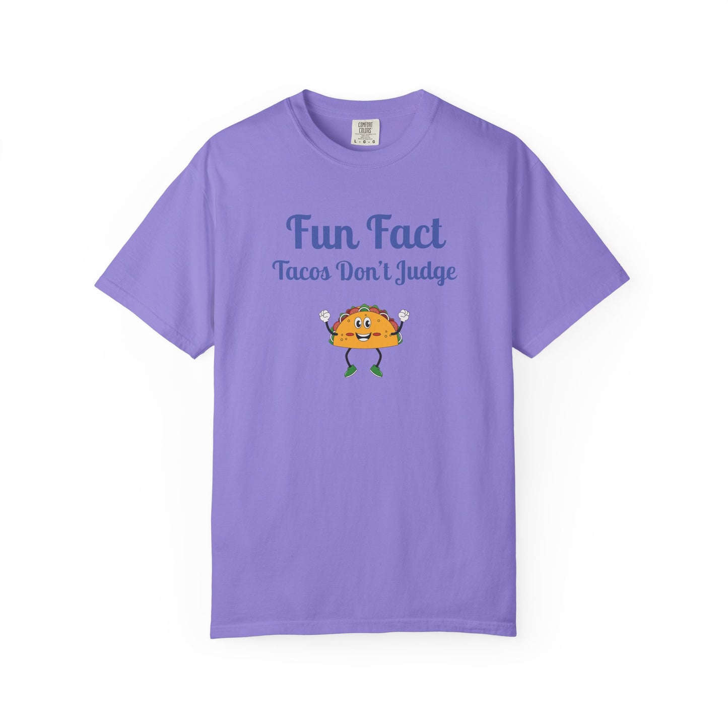 Fun Fact Taco Unisex Tee - Humorous Foodie Shirt, Gift for Taco Lovers, Casual Wear, Cute Graphic Tee