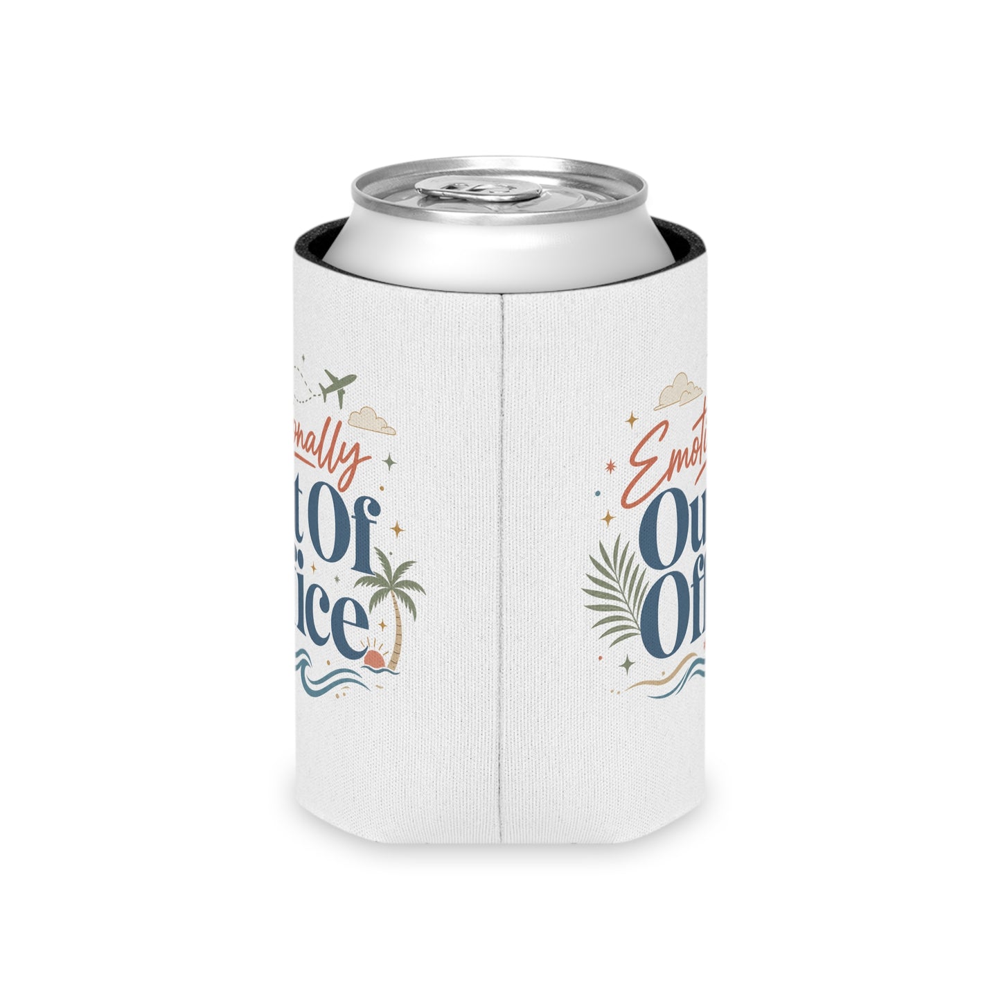 Emotionally Out Of Office Can Cooler | Vacation Tropical Can Cooler