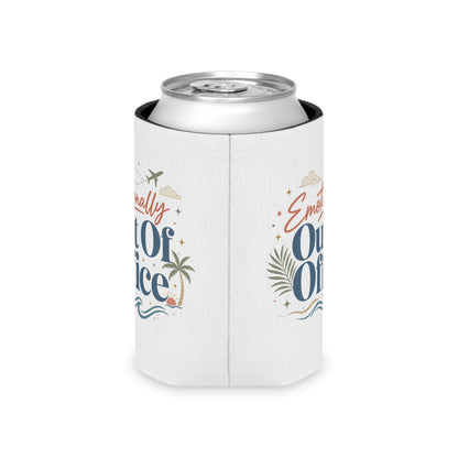 Emotionally Out Of Office Can Cooler | Vacation Tropical Can Cooler