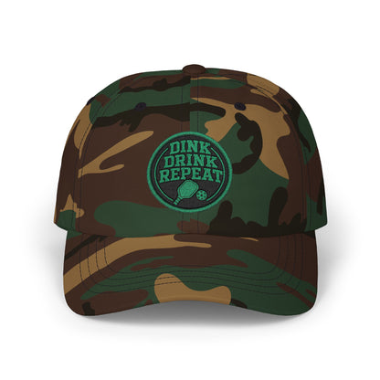 Dink Drink Repeat Dad Cap | Embroidered Pickleball Patch