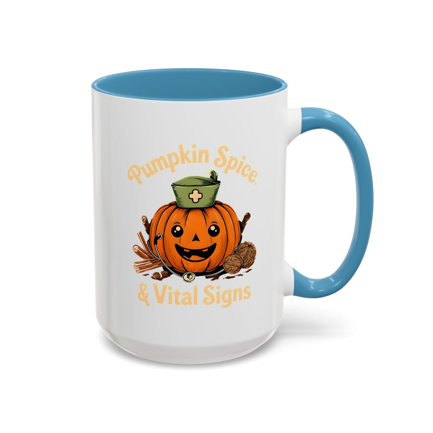 Pumpkin Spice Coffee Mug - Perfect for Fall Decor, Nursing Gifts, Halloween Parties, Cozy Mornings, Harvest Gatherings