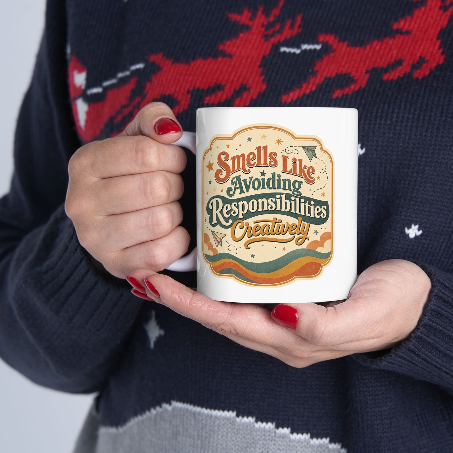 Smells Like Avoiding Responsibilities Dopamine Humor Mug