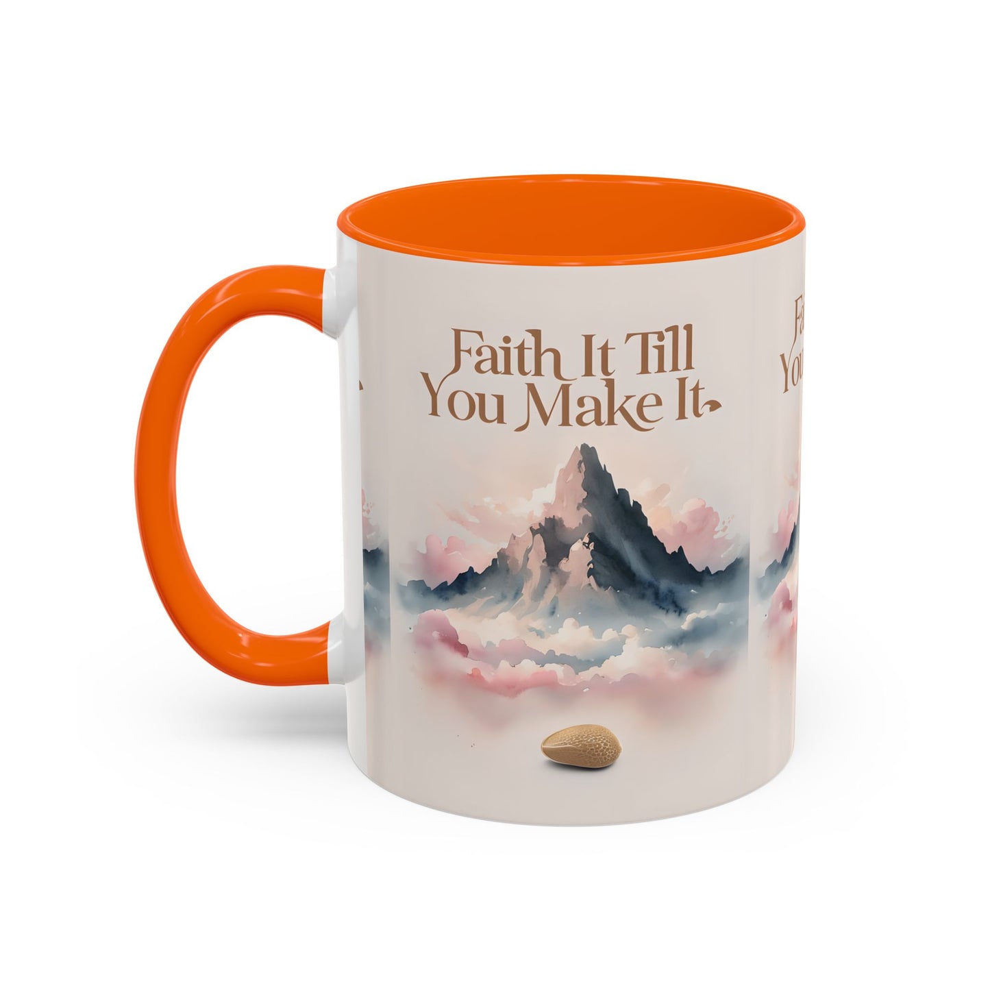 Faith It Till You Make It Coffee Mug, Motivational Drinkware, Inspirational Gift, Morning Coffee Cup, Self-Help Mug
