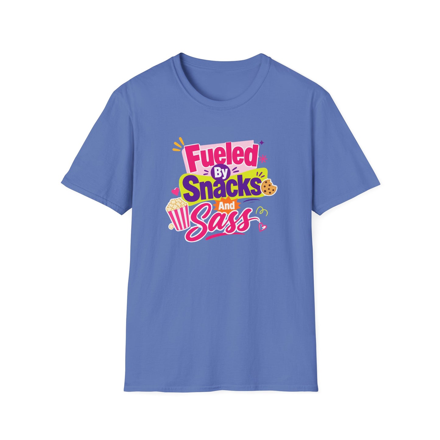 Fueled by Snacks and Sass T-Shirt | Snack Quote Tee