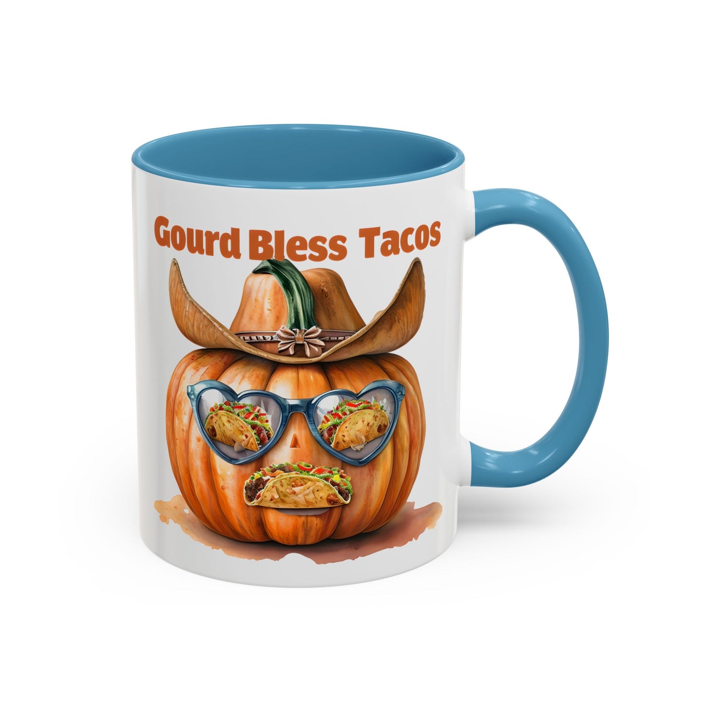 Gourd Bless Tacos Coffee Mug - Perfect for Fall, Halloween, Thanksgiving, Taco Lovers, Kitchen Decor