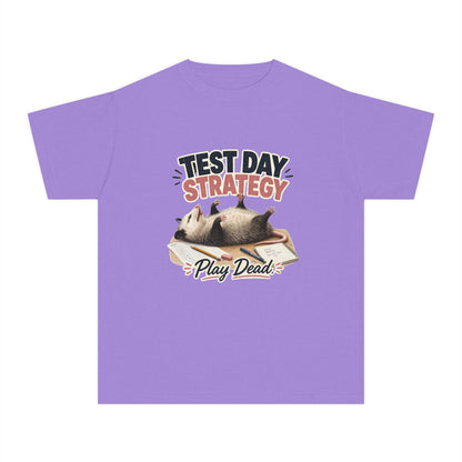 Test Day Strategy Play Dead Youth Tee | Possum Illustration, Back-to-School
