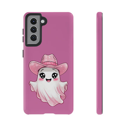 Cute Ghost Phone Case - Fun, Whimsical, Kawaii, Halloween, Gift Idea, Pink Ghost Design