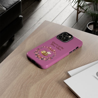 Queen of the Hive Bee Phone Case | Cute Floral Bee iPhone Case