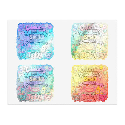 Celebrating Ridiculously Small Accomplishments Sticker Sheets | Cute Planner Stickers, Motivational Scrapbook Decals