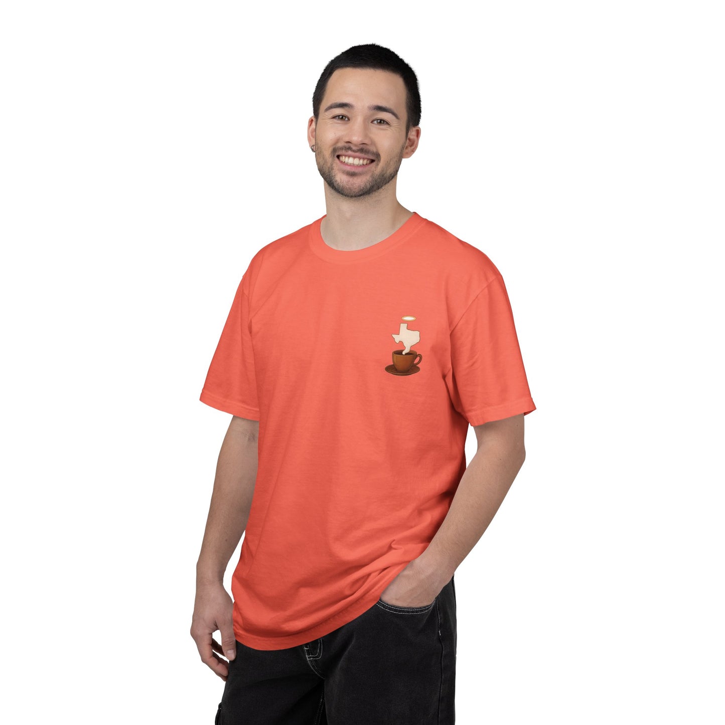 Blessings Brewed T-Shirt, Faith-Inspired Tee, Coffee Lover Gift, Texas Pride Apparel, Unisex Casual Wear