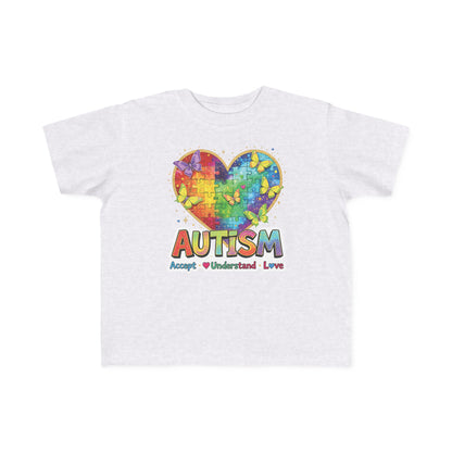 Autism Puzzle Heart Toddler Tee | Accept Understand Love