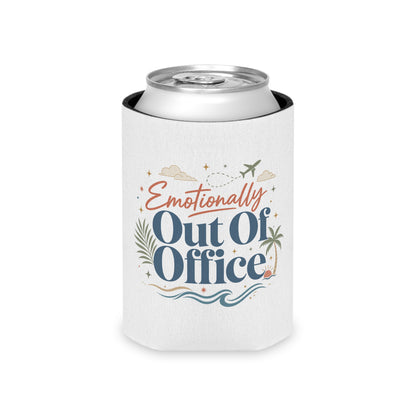 Emotionally Out Of Office Can Cooler | Vacation Tropical Can Cooler