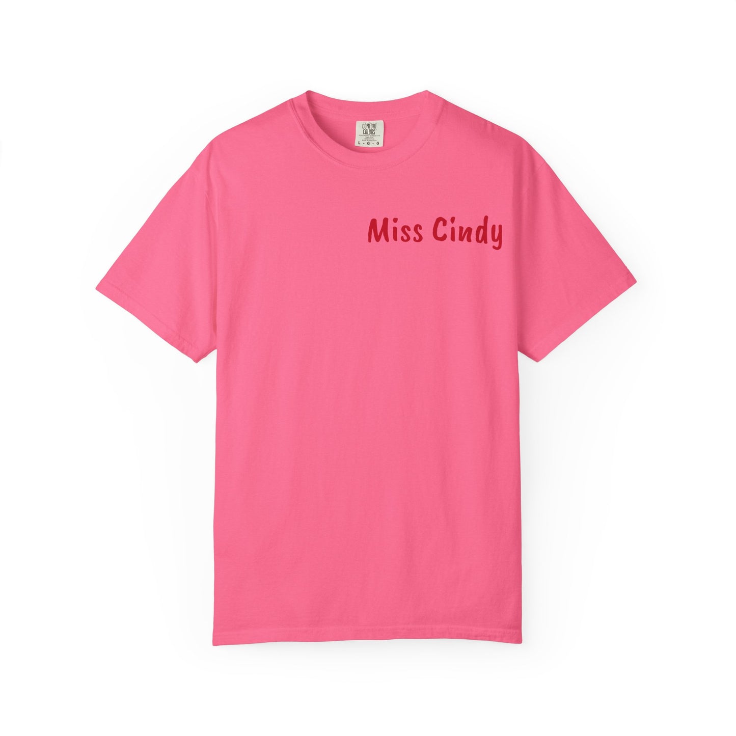 Unisex Garment-Dyed T-Shirt for Teachers - Miss Cindy, Chaos Coordinator Design, Perfect for Back to School, Appreciation Gifts, [...]