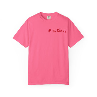 Unisex Garment-Dyed T-Shirt for Teachers - Miss Cindy, Chaos Coordinator Design, Perfect for Back to School, Appreciation Gifts, [...]