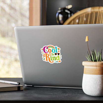 Vibrant Vinyl Decals for Kindness | Cool 2 be Kind Stickers, Fun Wall Art, LGBTQ+ Decor, Kids Room Accessories, Gift for Friends