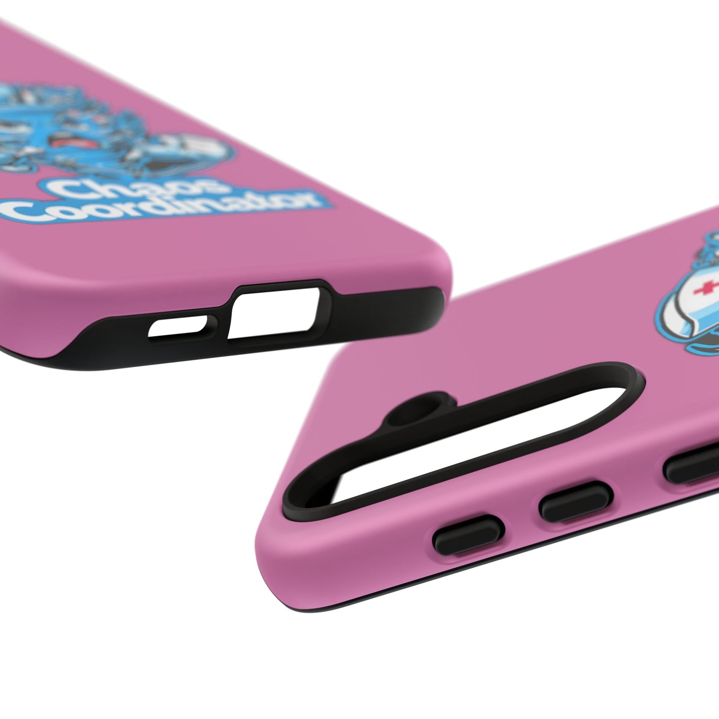 Chaos Coordinator Phone Case, Fun Nurse Gift, Tough Cases for Healthcare Heroes, Unique Cell Phone Cover, Funny Medical Humor/ Pink
