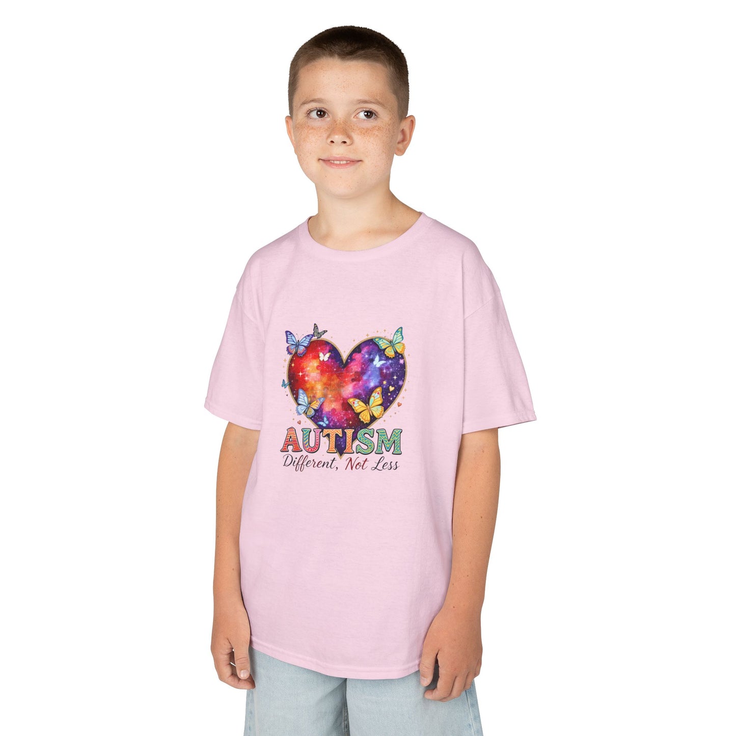 Autism Puzzle Heart Kids Tee | Different Not Less