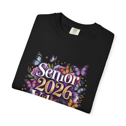 Senior 2026 Vibes T-Shirt | Butterfly Graduation Design