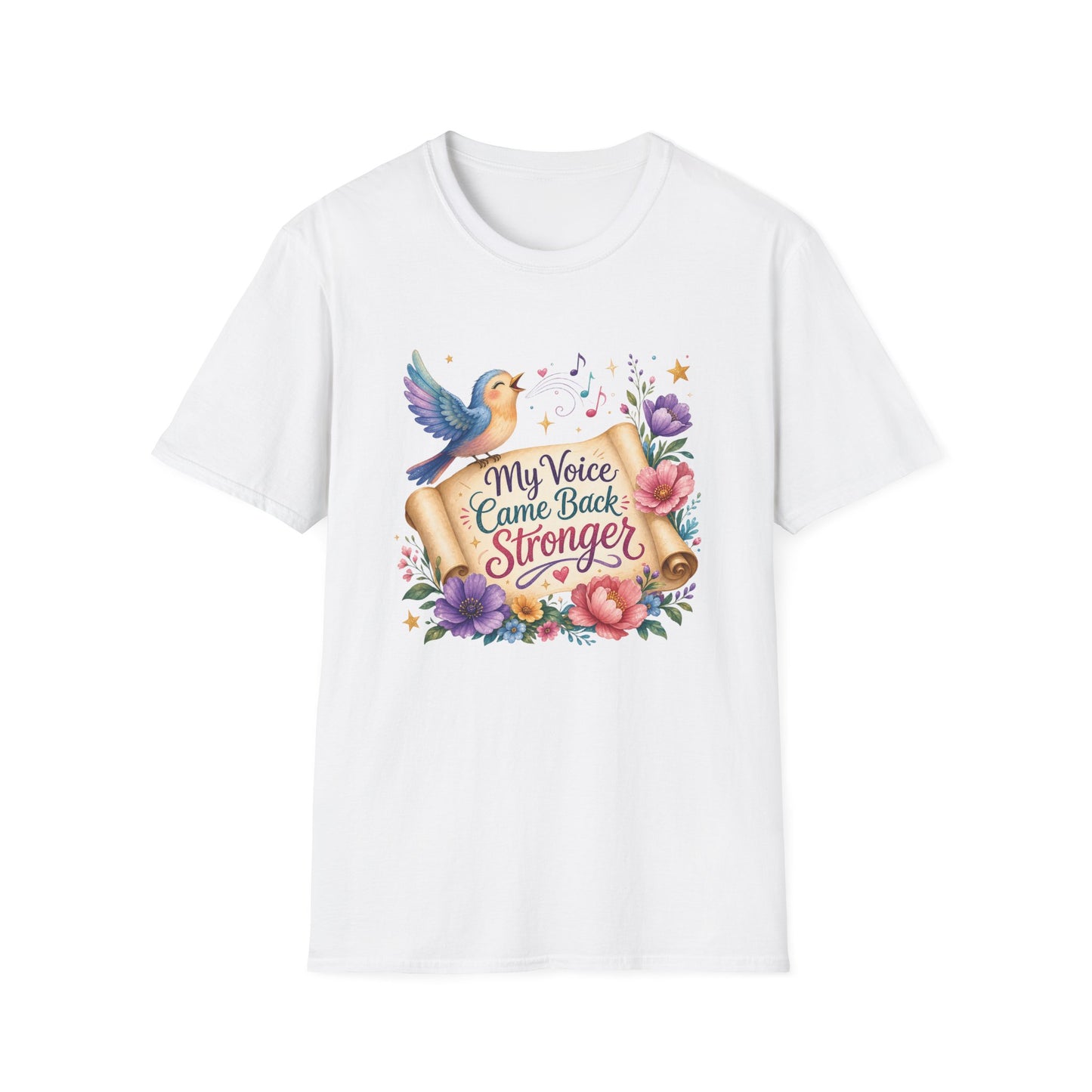 My Voice Came Back Stronger T-Shirt | Survivor