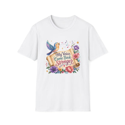 My Voice Came Back Stronger T-Shirt | Survivor