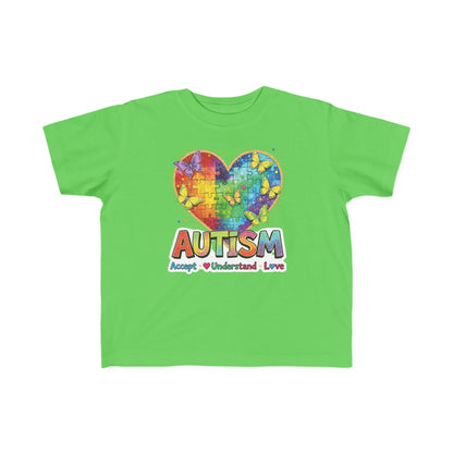 Autism Puzzle Heart Toddler Tee | Accept Understand Love