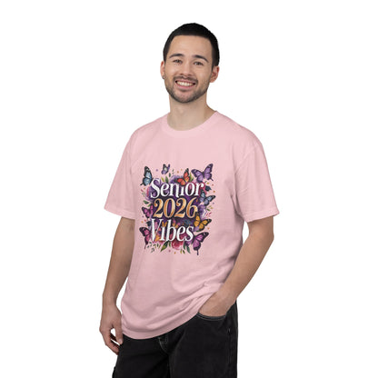 Senior 2026 Vibes T-Shirt | Butterfly Graduation Design