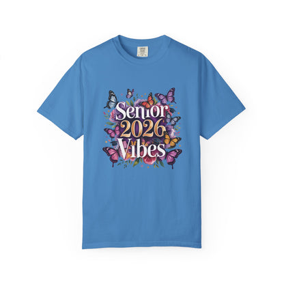 Senior 2026 Vibes T-Shirt | Butterfly Graduation Design