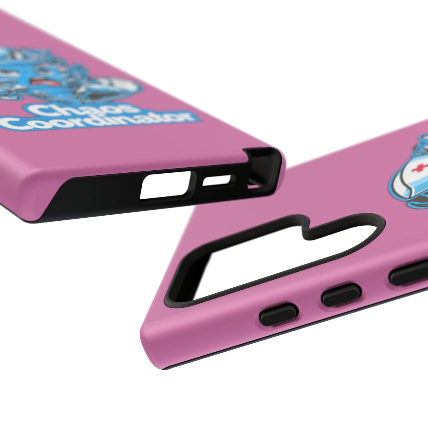 Chaos Coordinator Phone Case, Fun Nurse Gift, Tough Cases for Healthcare Heroes, Unique Cell Phone Cover, Funny Medical Humor/ Pink