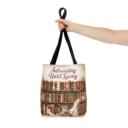Introvert Tote Bag - Book Lover's Accessory, Everyday Use, Literary Gift, Spring Vibes, Book Club Essentials