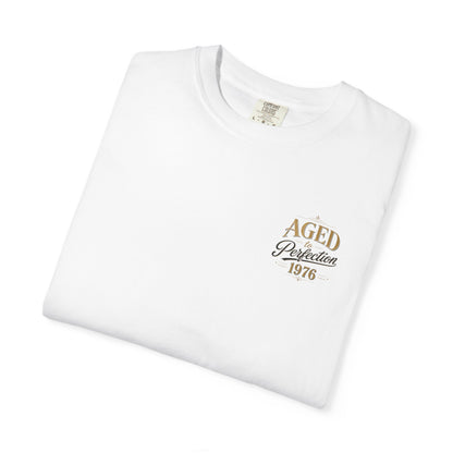 Aged to Perfection 1976 T-Shirt | Vintage Typographic Birthday Design