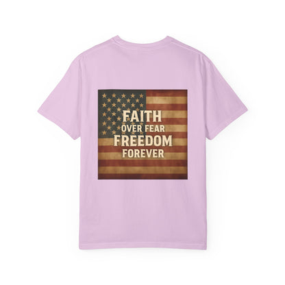 Faith Family Freedom Unisex T-shirt, Christian Tee, Faith Over Fear Shirt, Religious Apparel, Inspirational Clothing