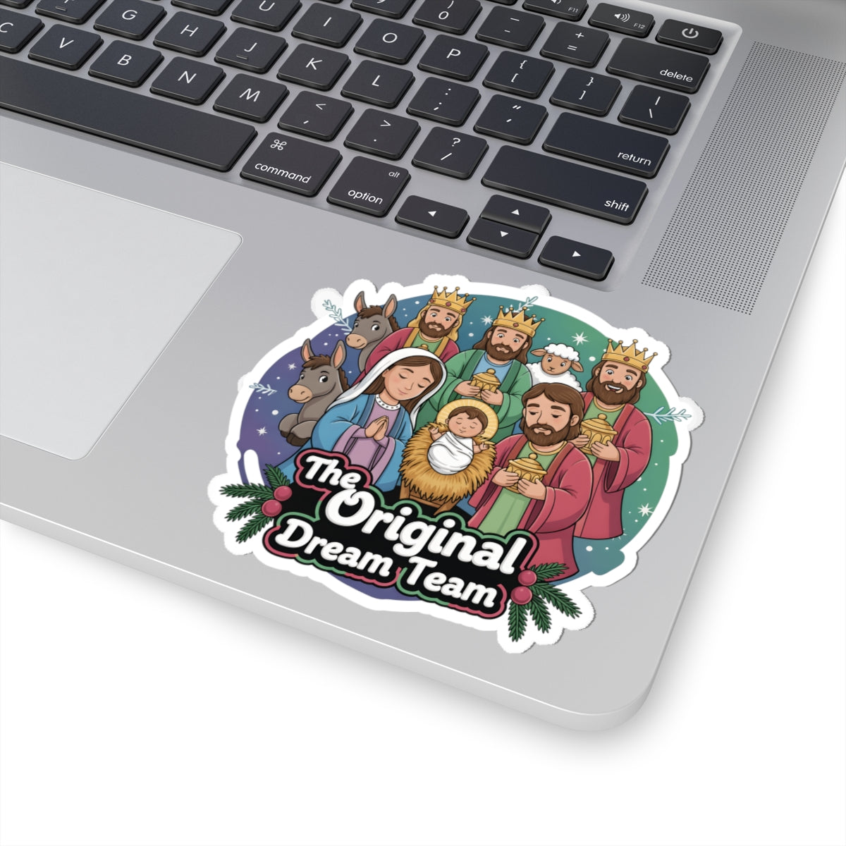 The Original Dream Team Nativity Sticker | Kiss-Cut Christmas Sticker