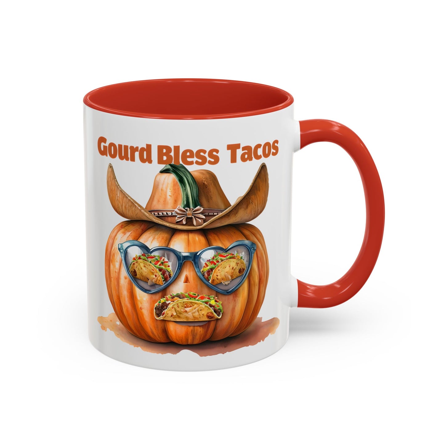 Gourd Bless Tacos Coffee Mug - Perfect for Fall, Halloween, Thanksgiving, Taco Lovers, Kitchen Decor