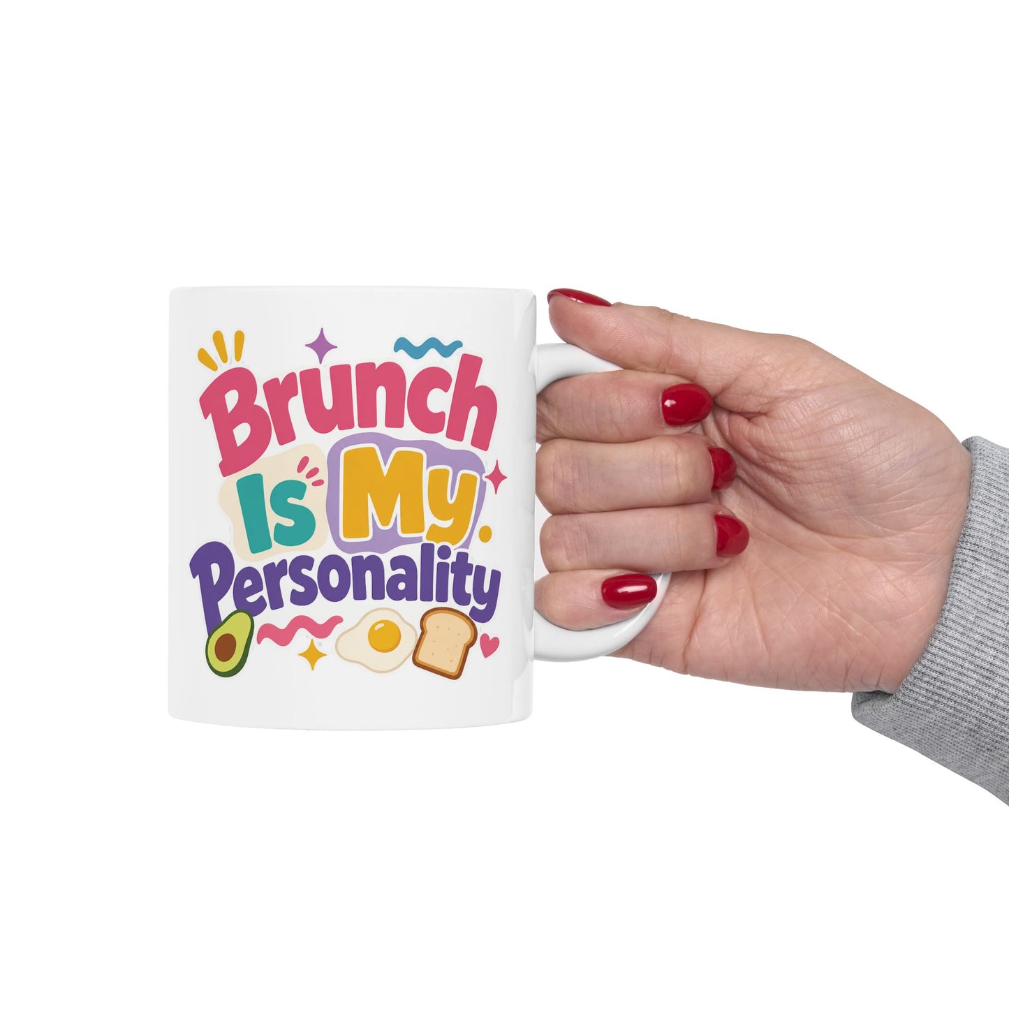 Brunch Is My Personality Mug | Avocado Toast Coffee Cup