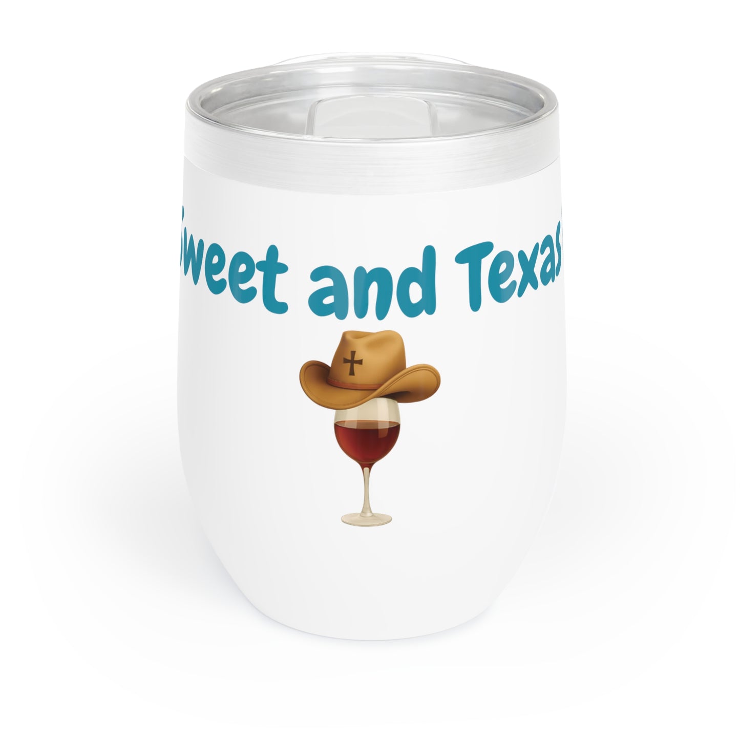 Texas Blessed Wine Tumbler, Sippin' Sweet Stainless Steel Cup, Chill Drink Holder, Relaxing Beverage Container, Wine Lover Gift Idea