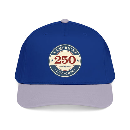 America 250 1776-2026 Patch Mid Profile Baseball Cap | 250th Anniversary Celebration