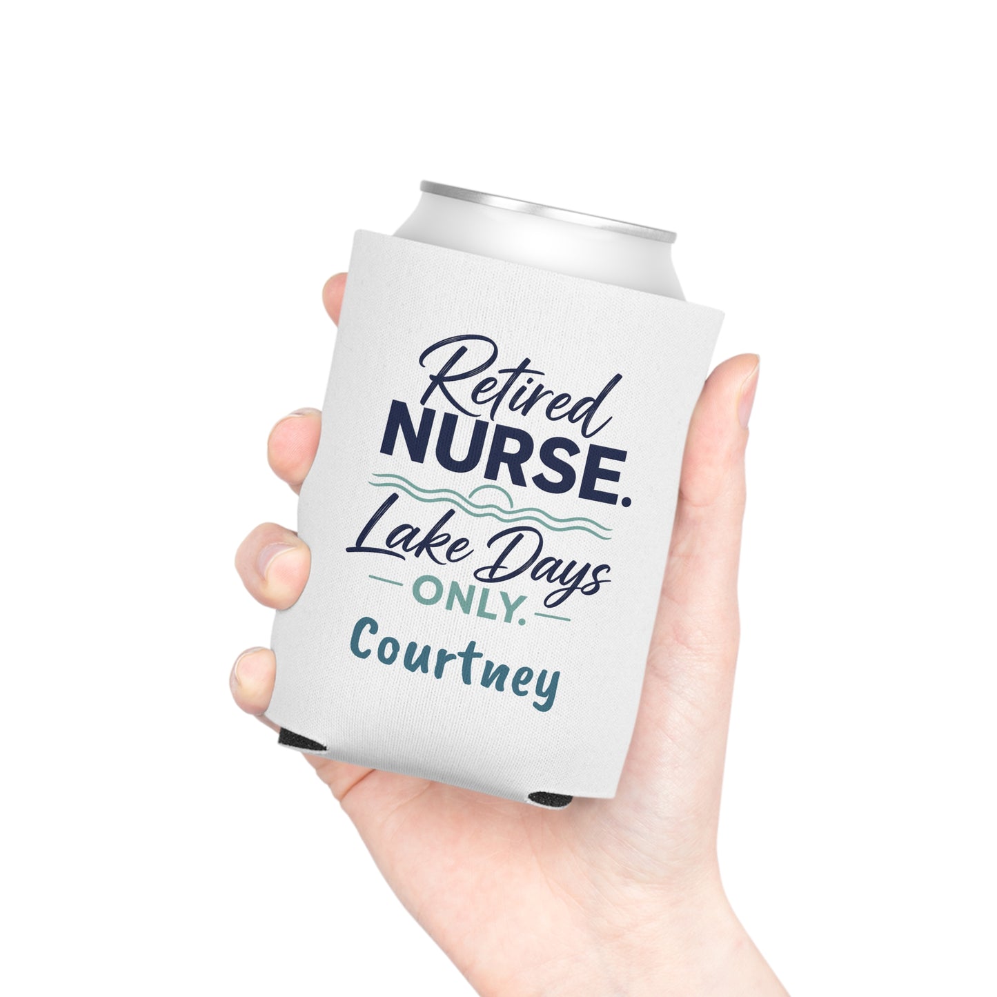 Retired Nurse Lake Days Can Cooler | Personalized