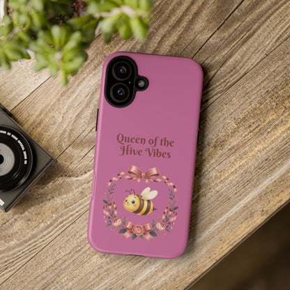 Queen of the Hive Bee Phone Case | Cute Floral Bee iPhone Case